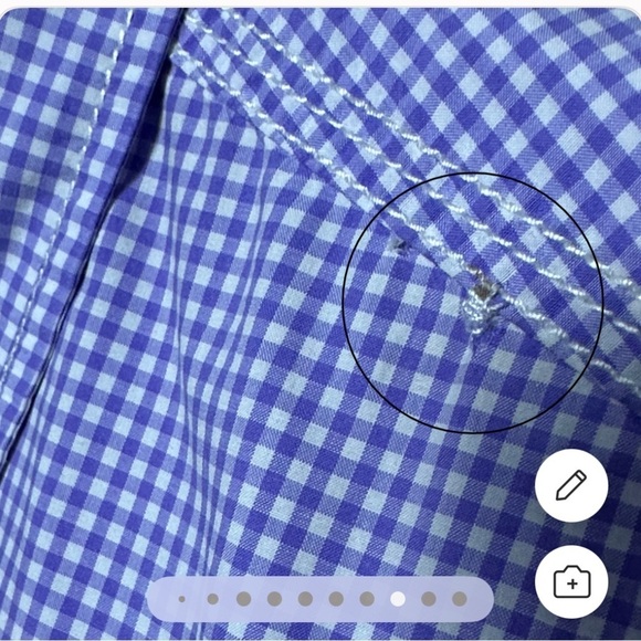 ROBERT GRAHAM Men's Light Purple gingham plaid checked tailored fit designer M - Picture 14 of 15